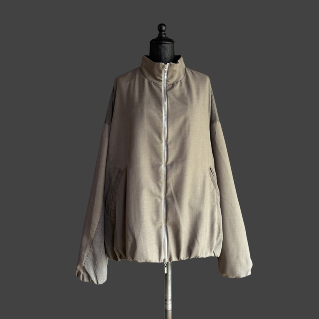 BALLOON ZIP BLOUSON - GREIGE