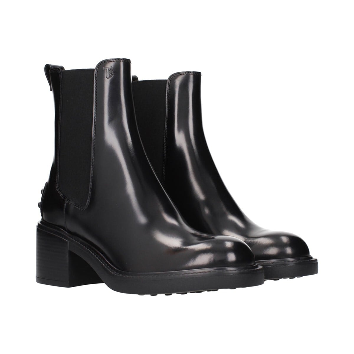 TOD'S トッズ レディース アンクルブーツ レザー ブラック