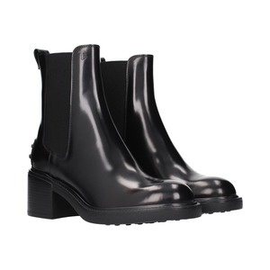 TOD'S トッズ レディース アンクルブーツ レザー ブラック
