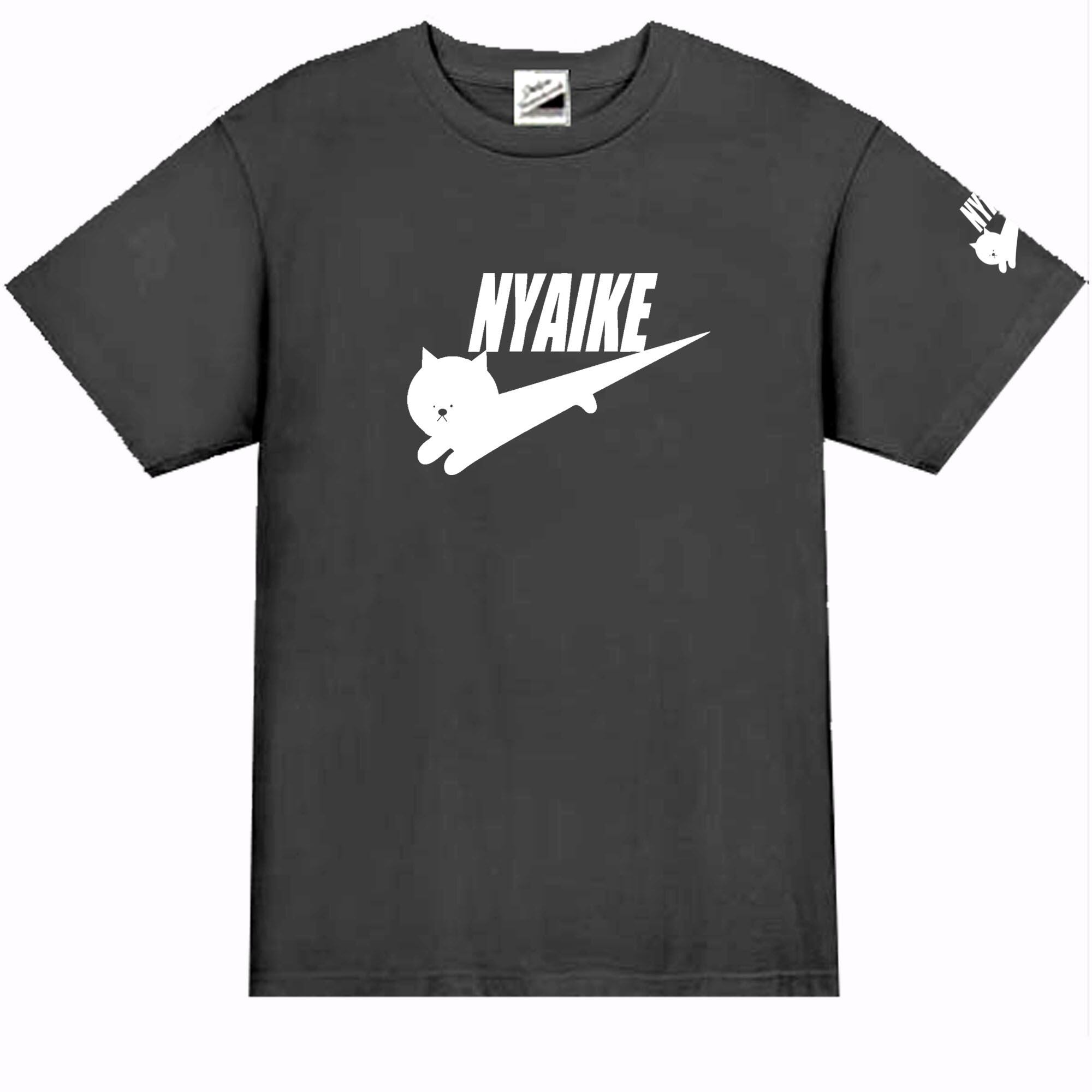 正規登録商標ライセンス品［NYAIKE/半袖XL～3XL］ ニャイキ猫Tシャツ