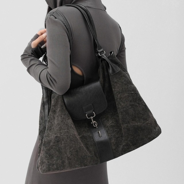 Washed hook 2way bag 2 types　V3122