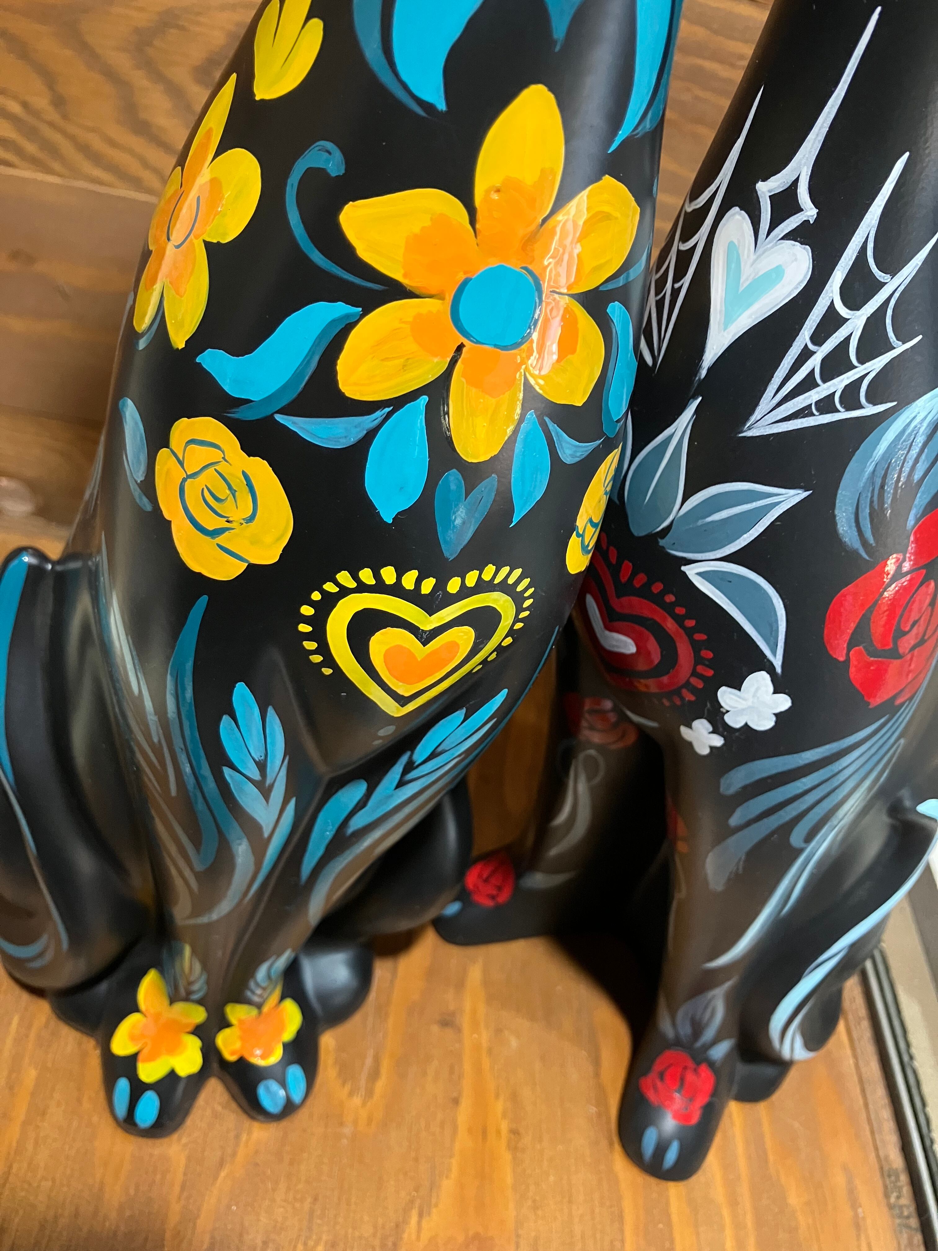 JIM BEAM シャム猫 置き物 ヴィンテージ 美品】昭和レトロ シャム猫 ネコの置物 陶器 ペア セット