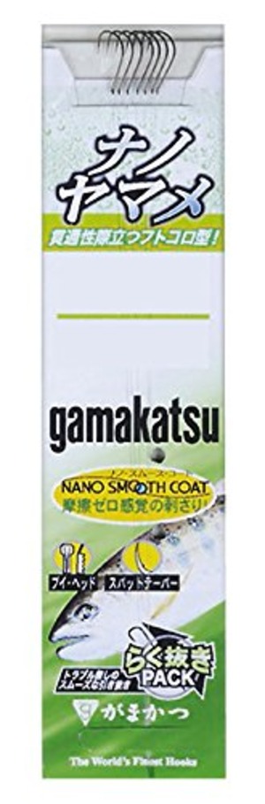 【新着特価】がまかつ(Gamakatsu) 糸付 ナノヤマメ(ナノスムースコート) 7号-ハリス0.8. 11986-7-0.8-07