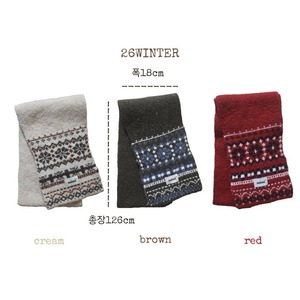 BYMIMI［取寄］jacquard muffler 26winter