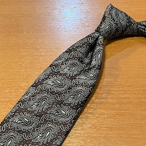 KENJI KAGA "SETTEPIEGHE" SILK PAISLEY JACQUARD TIE