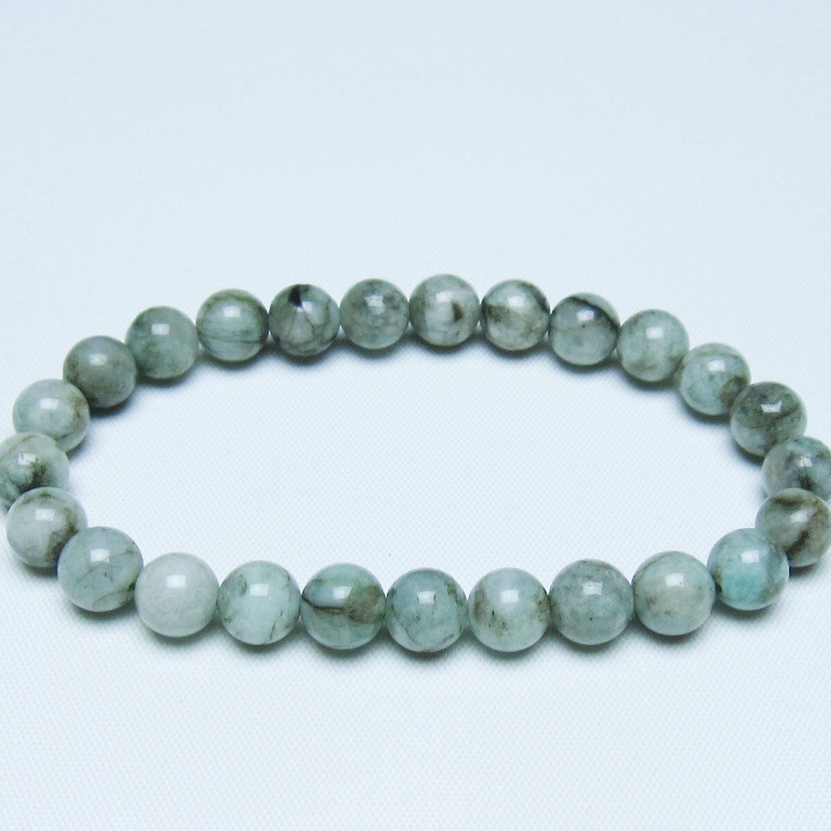 エメラルド ブレスレット 8mm 一点物 メール便可 [M便 1/10] 111-46054