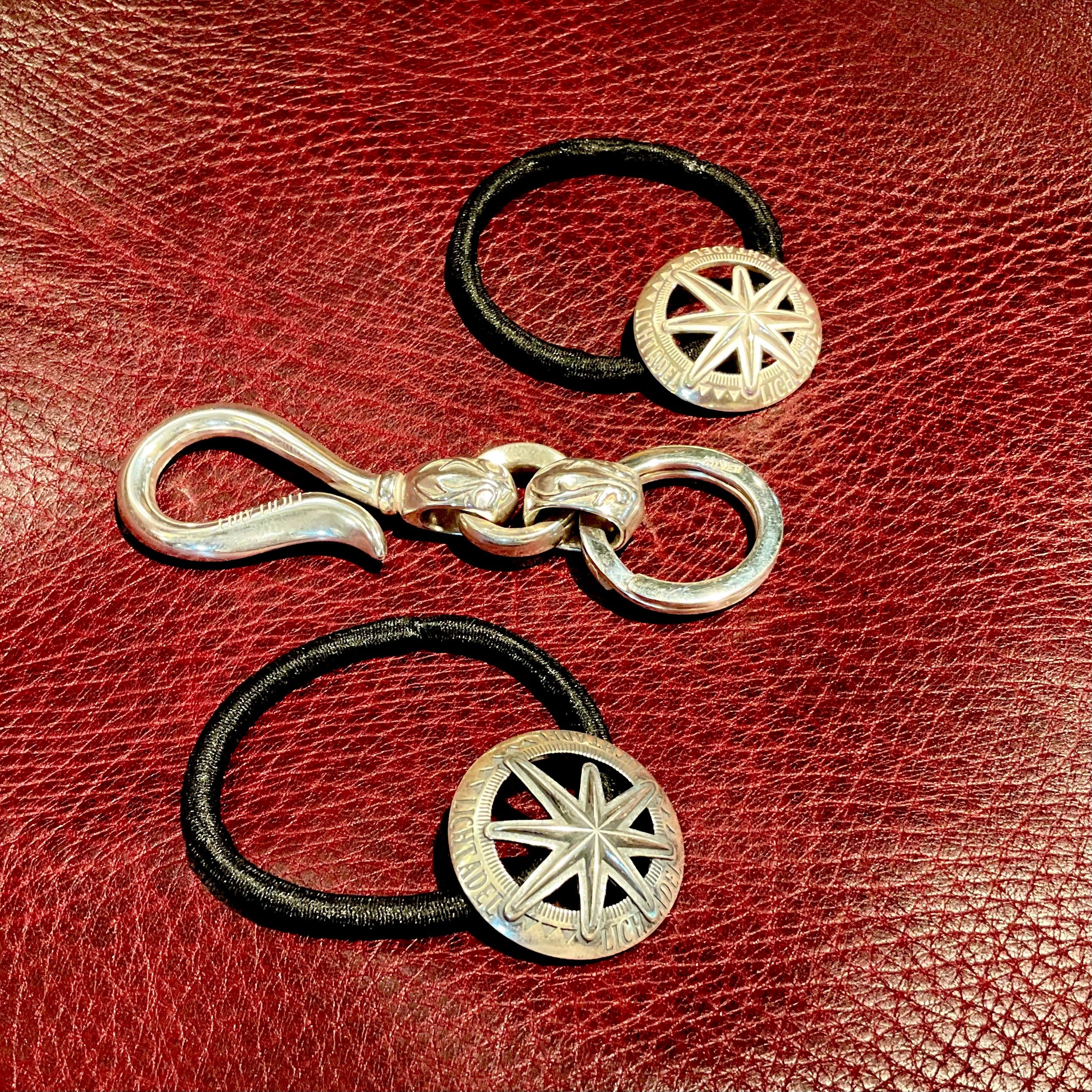 Licht Adel KeyChain Silver Jewelry leather riders jacket