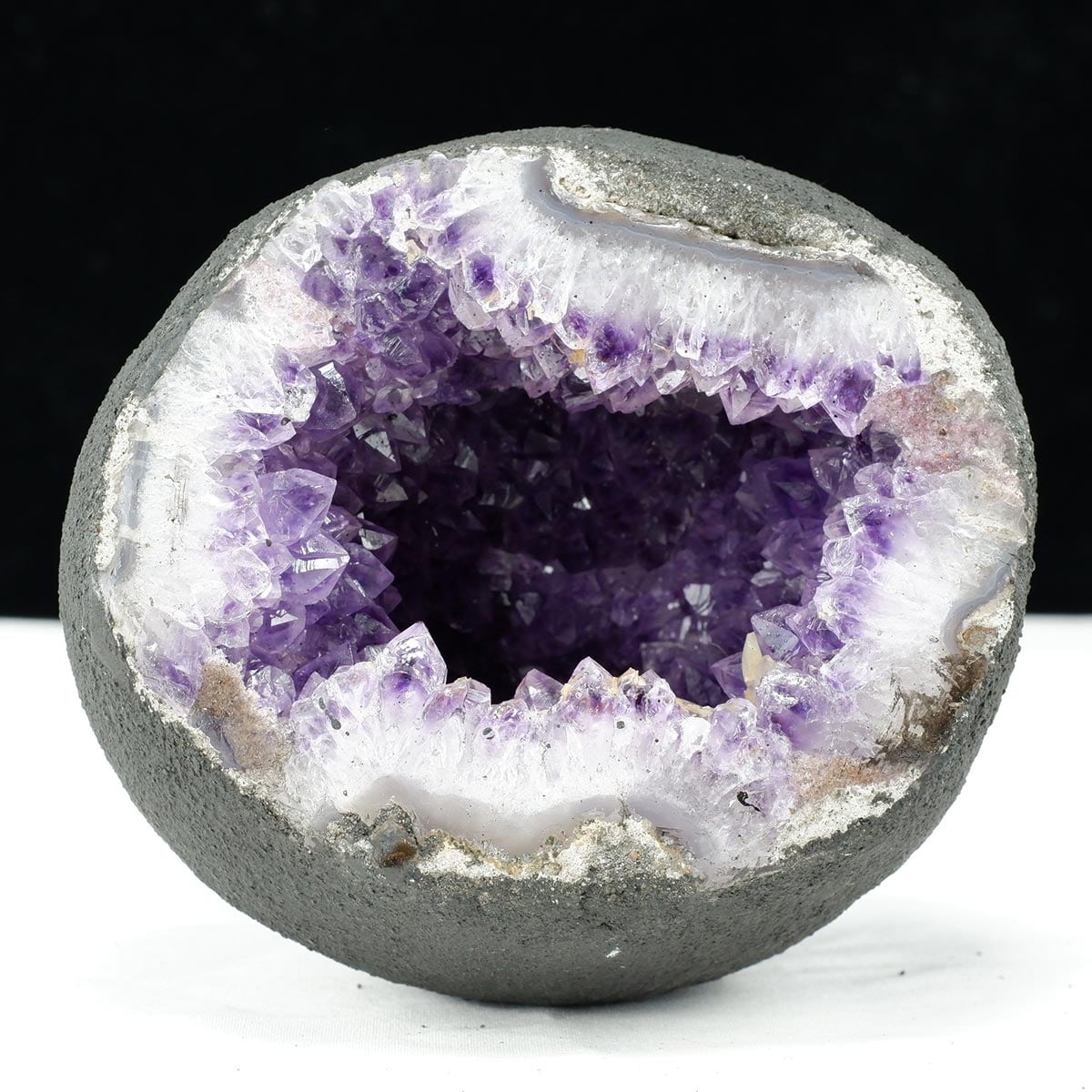 1.4Kg アメジストドーム ウルグアイ産 サークルジオード アメジスト ドーム ミニ 卓上サイズ 一点物 174-2284