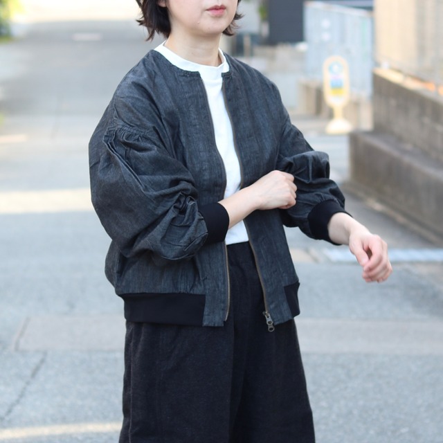 デニム バルーンスリーブ ジャケット