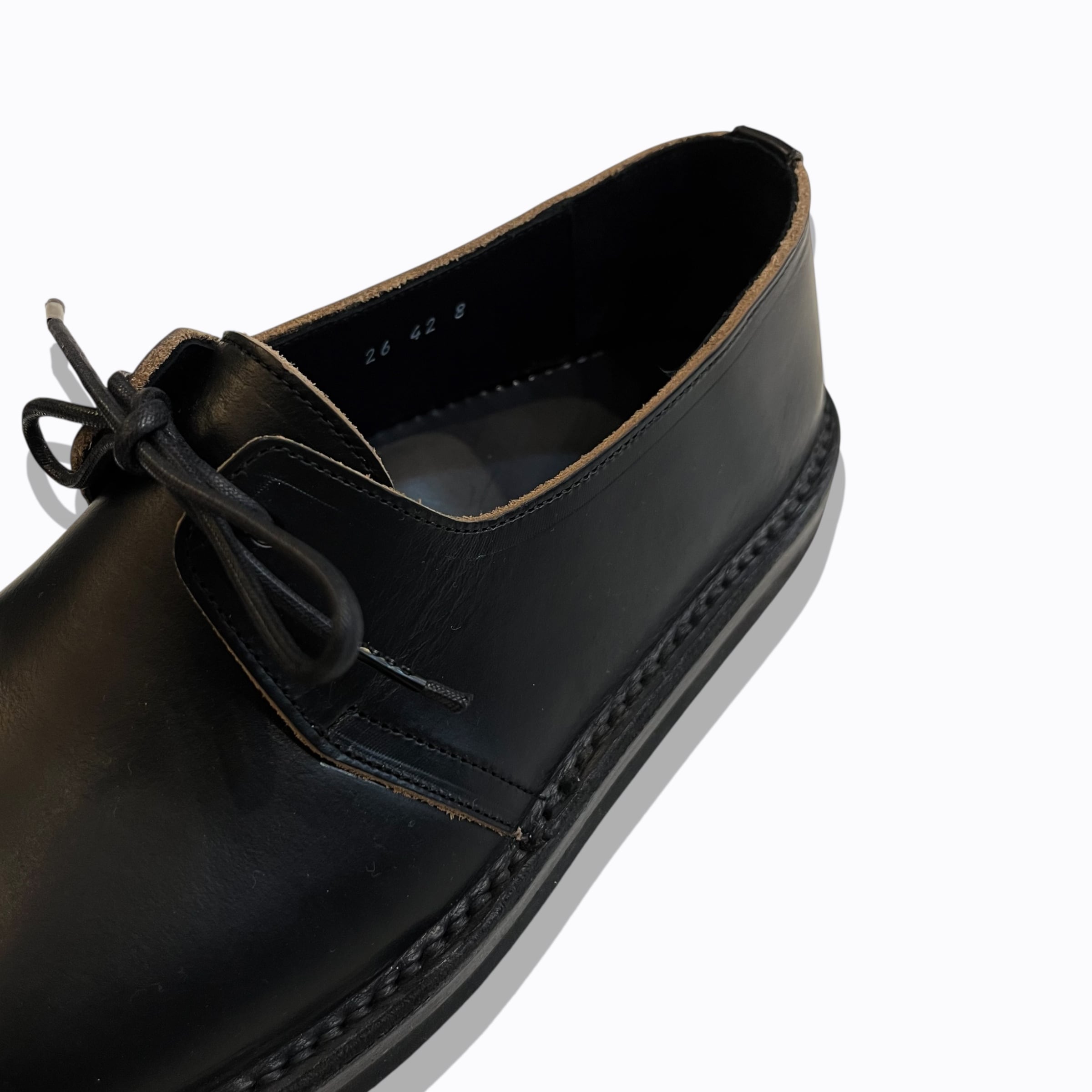 YOKO SAKAMOTO 【ヨーコサカモト】FOOTBED LEATHER MILITARY SHOSE