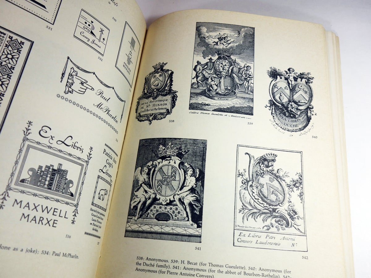 A Treasury of BOOKPLATES（蔵書票デザイン集：Fridolf Johnson 著