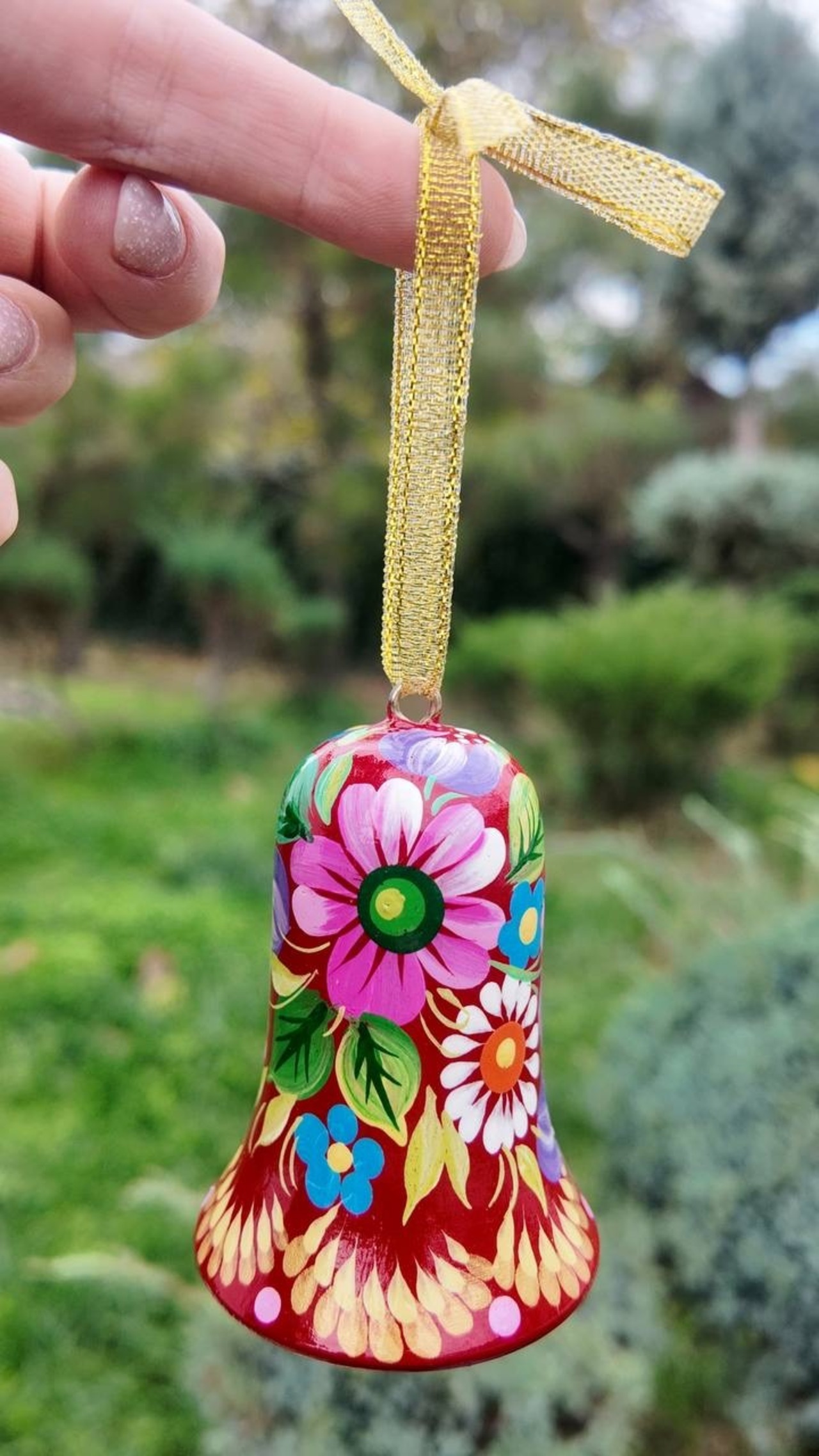 クリスマスデコレーション　ベル3点セット（ティモシェンコ作） - 6