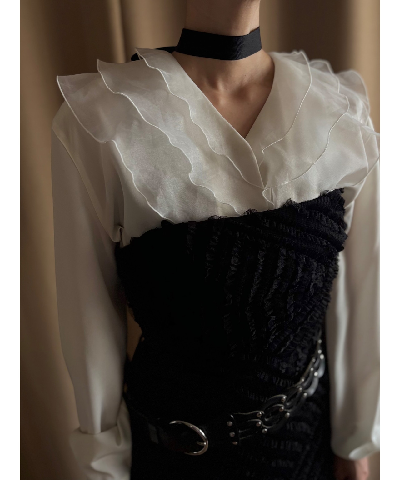 BCBG MAXAZRIA black tulle dress-5002-9