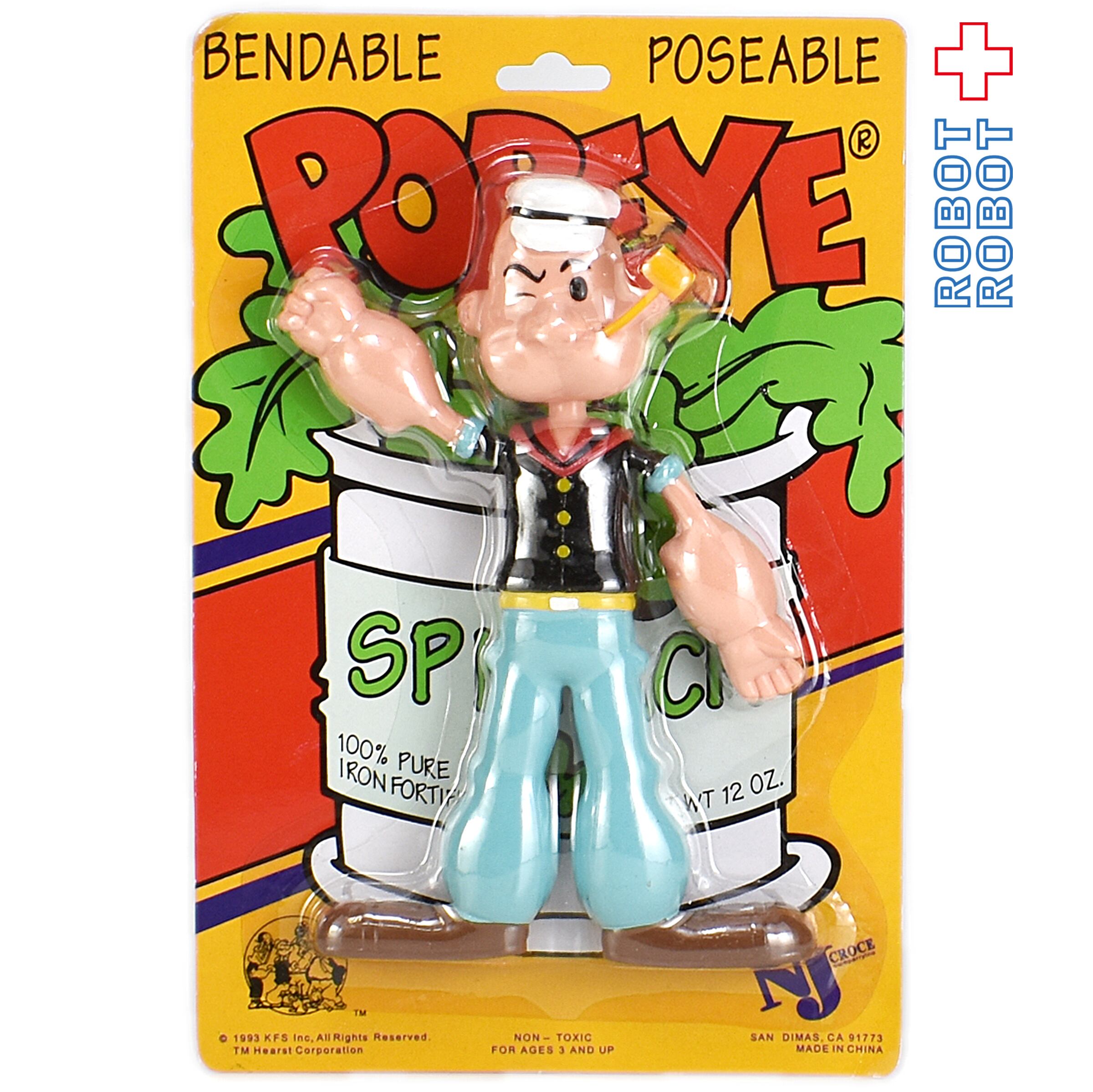 ポパイ ベンダブル フィギュア Popeye Bendable Figure 1997 １着でも送料無料