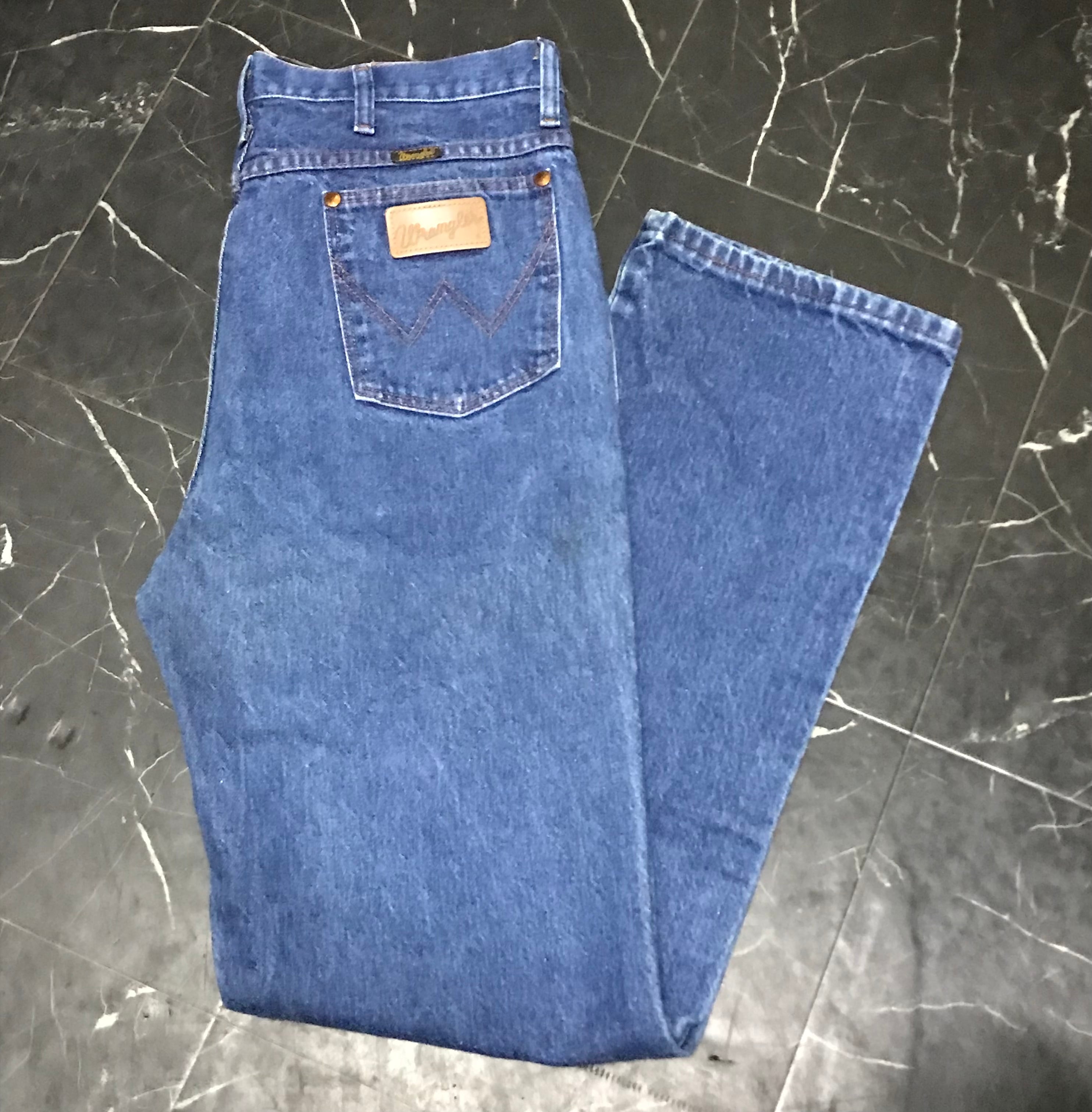 濃紺 90s Wrangler 936PWD INDIGO DENIM PANTS MADE IN Mexico 1990s