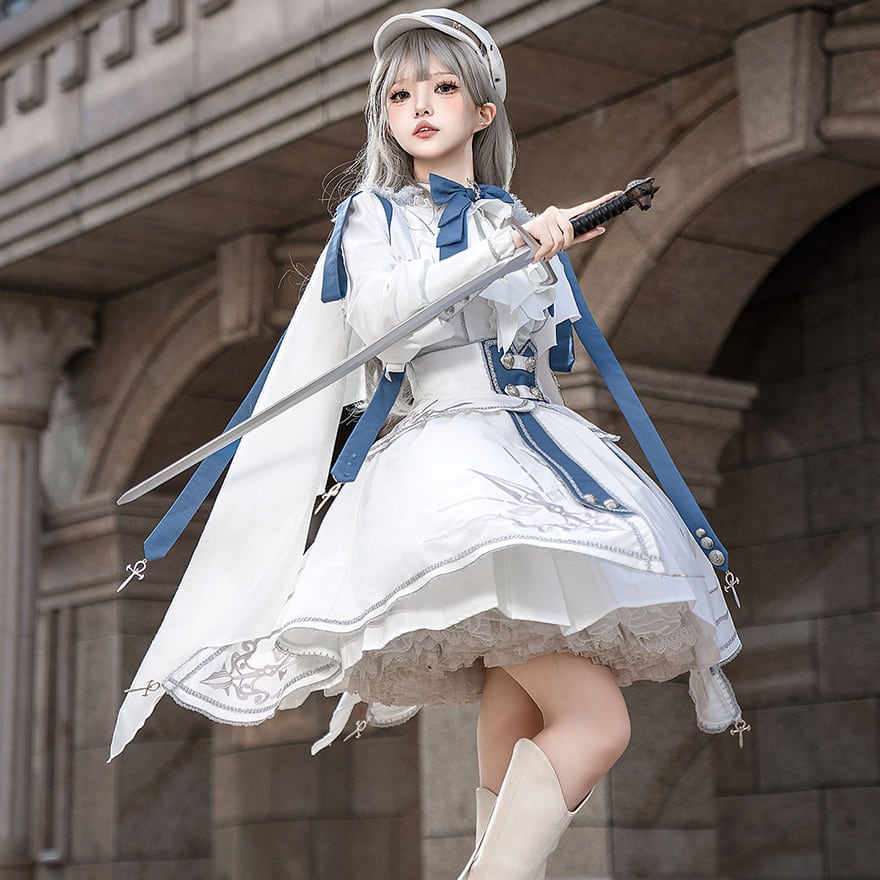 ミリタリーロリータ 帽子 キャスケット レザー ステージ衣装向け