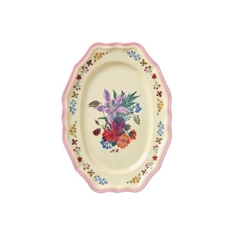 NathalieLete×rice(ナタリーレテ/ライス)サービングディッシュスモールサイズ フラワー ピンク