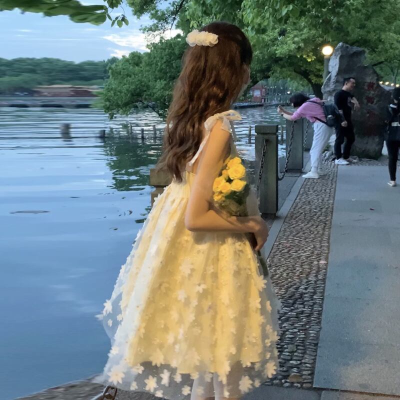 フローラルドレス サマースタイルスカート 夏物 花柄 試着室7556409142