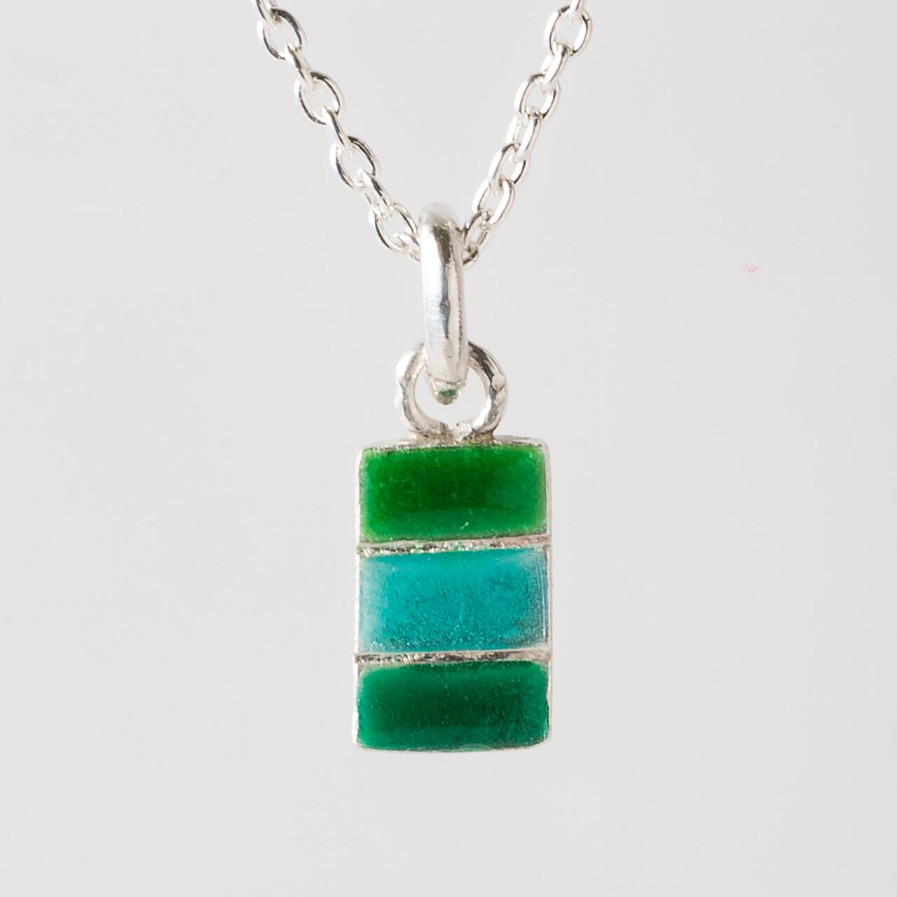 LADDER S green & aqua - necklace -