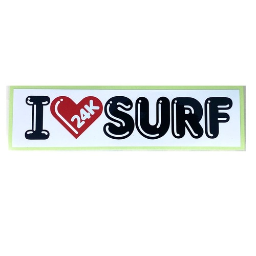 【レア】24karats SURF　ステッカー（I LOVE SURF）　送料無料！