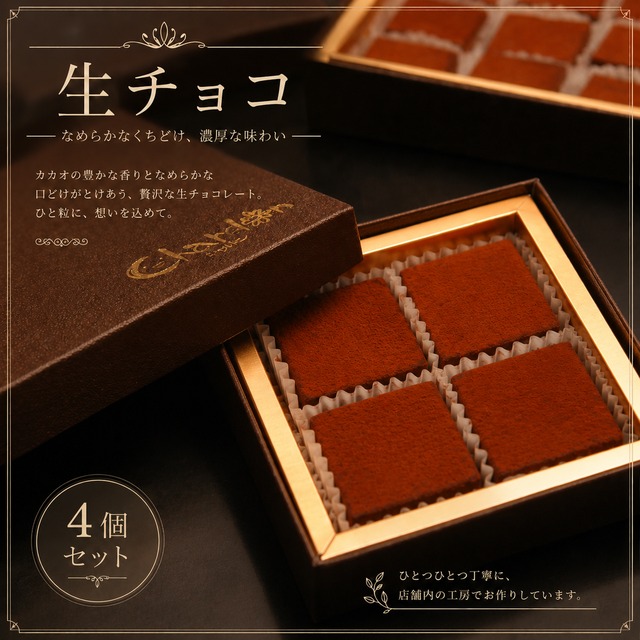 お菓子 詰め合わせ まとめ売り チョコの詰め合わせ　プライズ 生チョコ 4個 セット / チョコレート 詰め合わせ 詰合せ つめあわせ