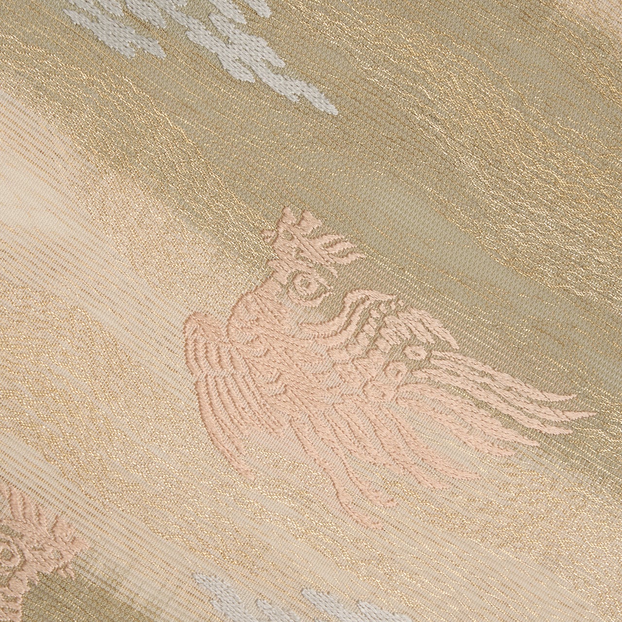 段変わり霞に鳳凰文 夏唐織紗袋帯【未着用品】 | かわの屋