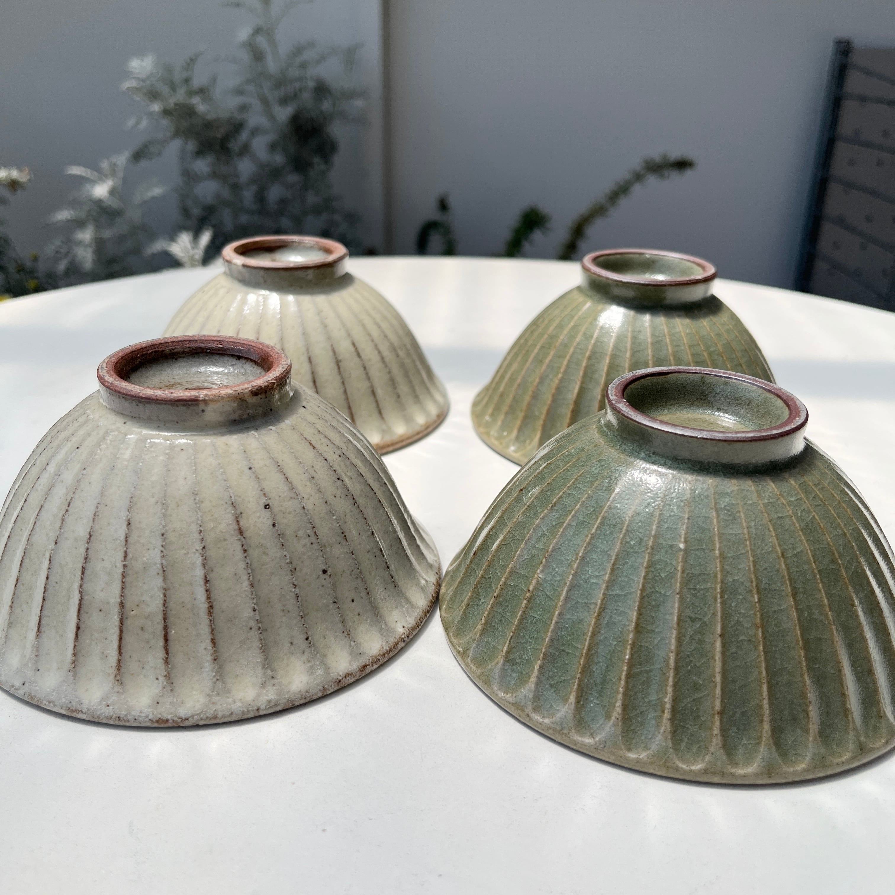 期間限定販売＞ 手島英則 松灰釉 シノギ飯椀 | ihana design(イハナ