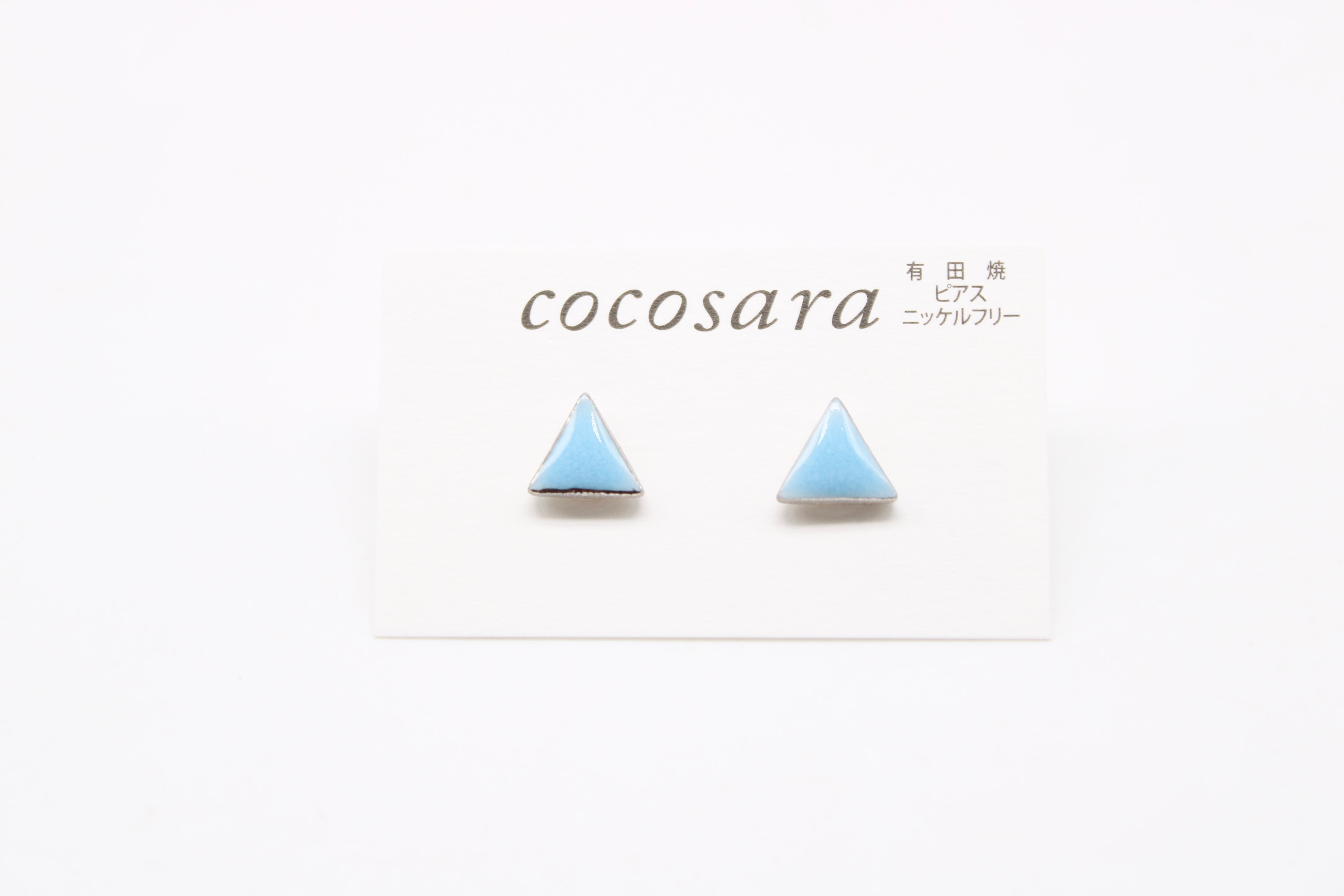 有田焼ピアス Triangle8 | 有田焼アクセサリー・陶器アクセサリー