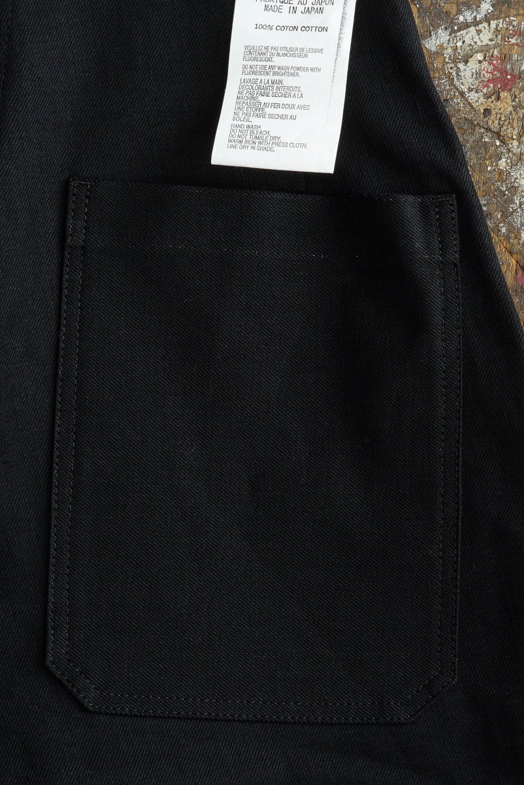 TUKI - 原田服飾研究所 - TYPE 4, CURVED LEG JEANS - BLACK/BLACK (40