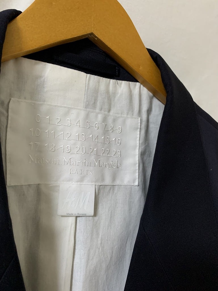 Solid Color Design Tailored Jacket "Maison Martin Margiela × H&M"