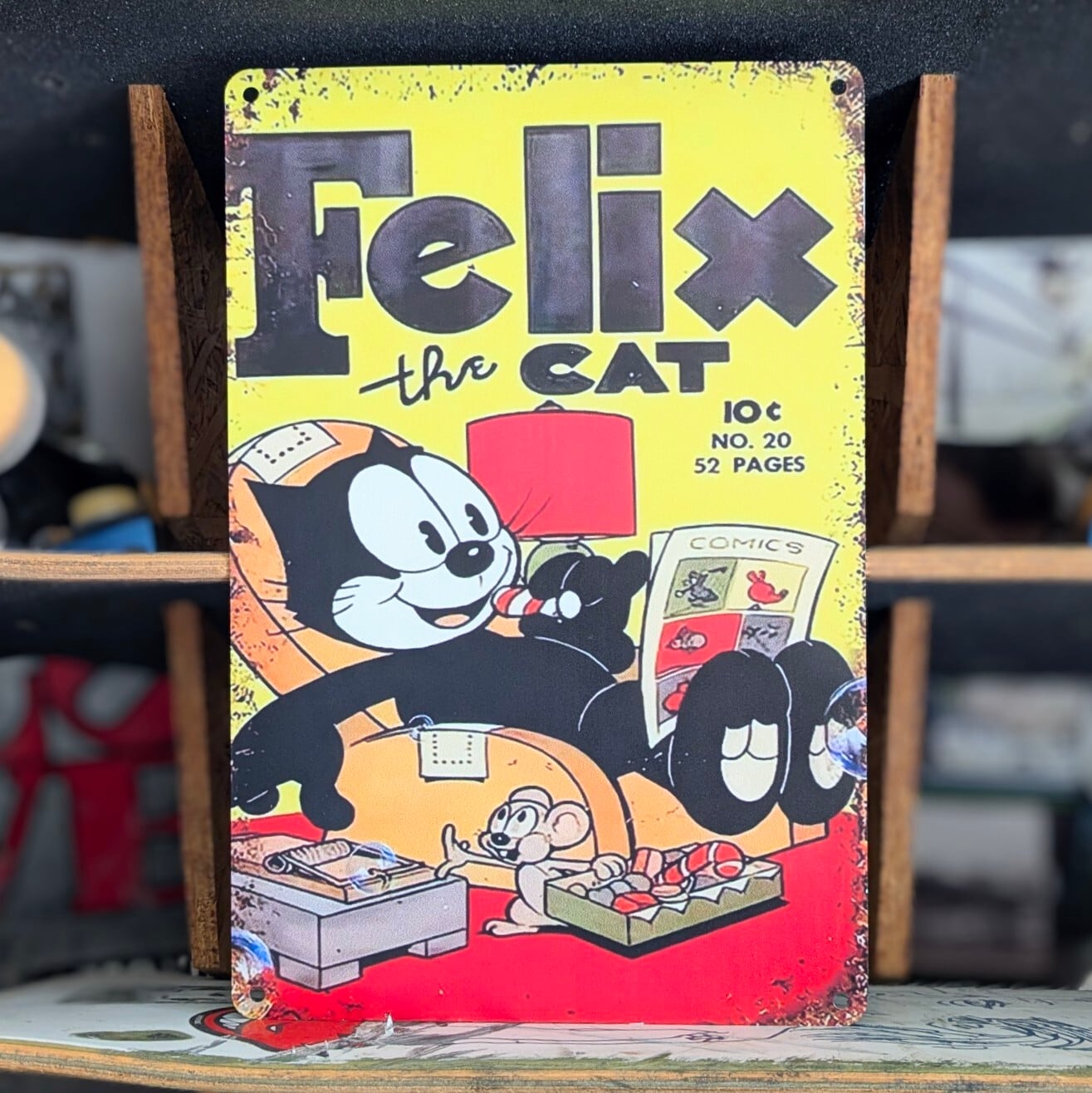 送料無料！ちょうどいいブリキ看板【 Felix the Cat / フェリックス