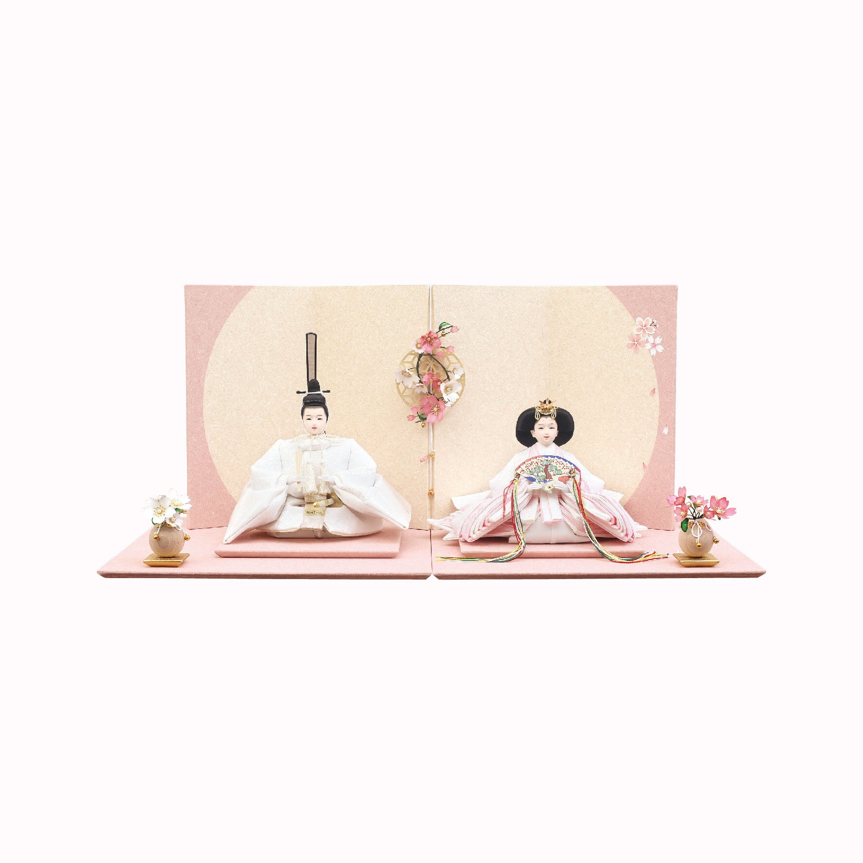 雛人形<親王飾り>白桃|ひな人形