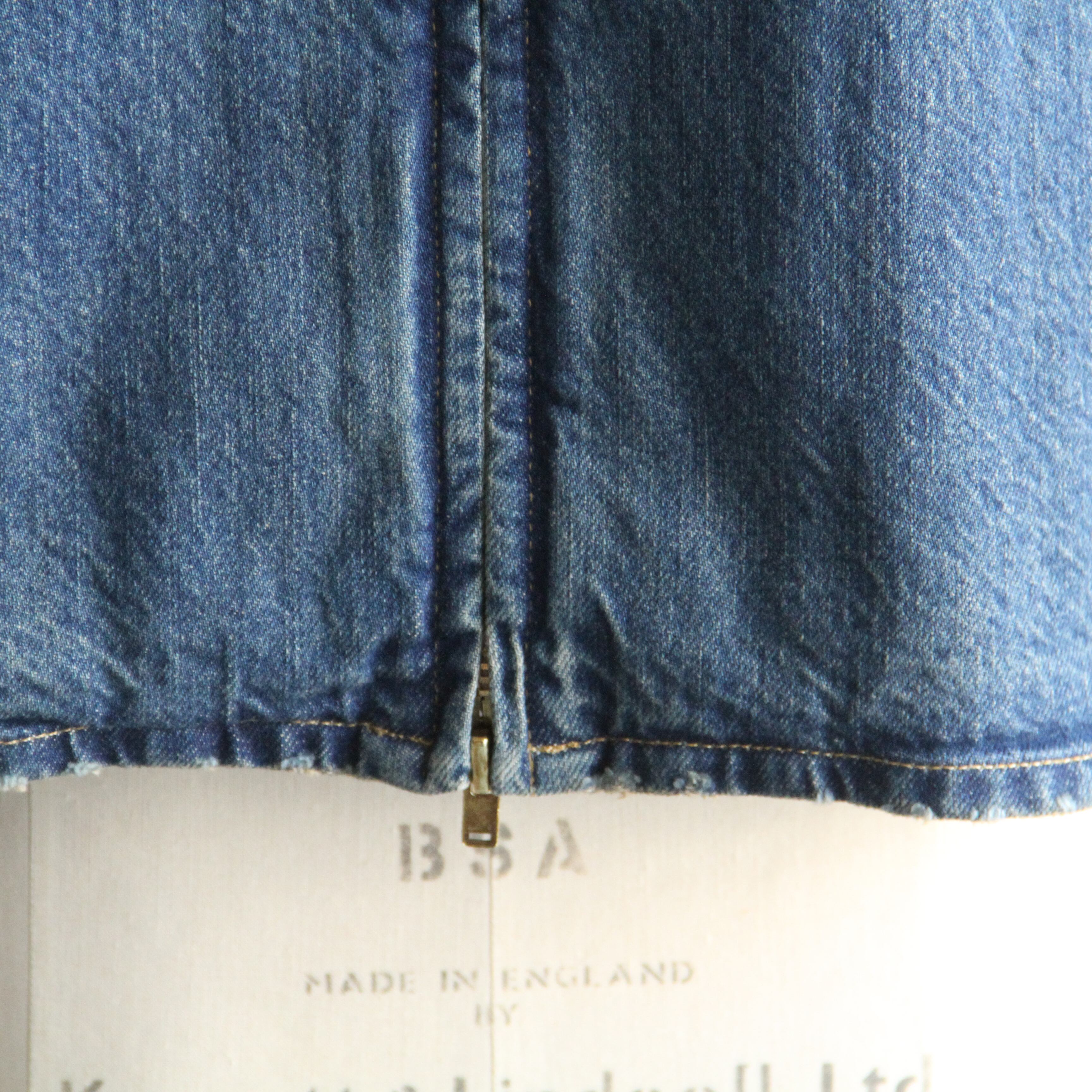 INSCRIRE Used Denim Zip Up Blouson | Terminal