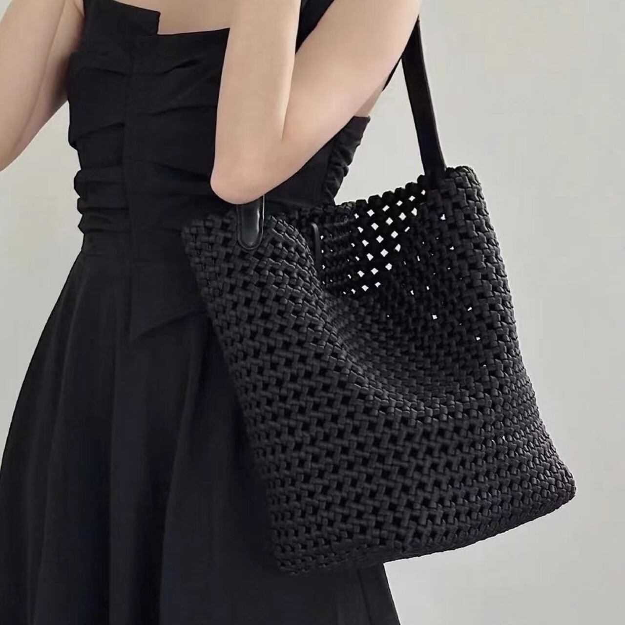 Large capacity woven design bag S496