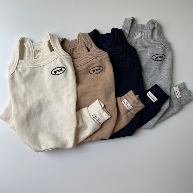 予約／【grooming dog】sweat romper