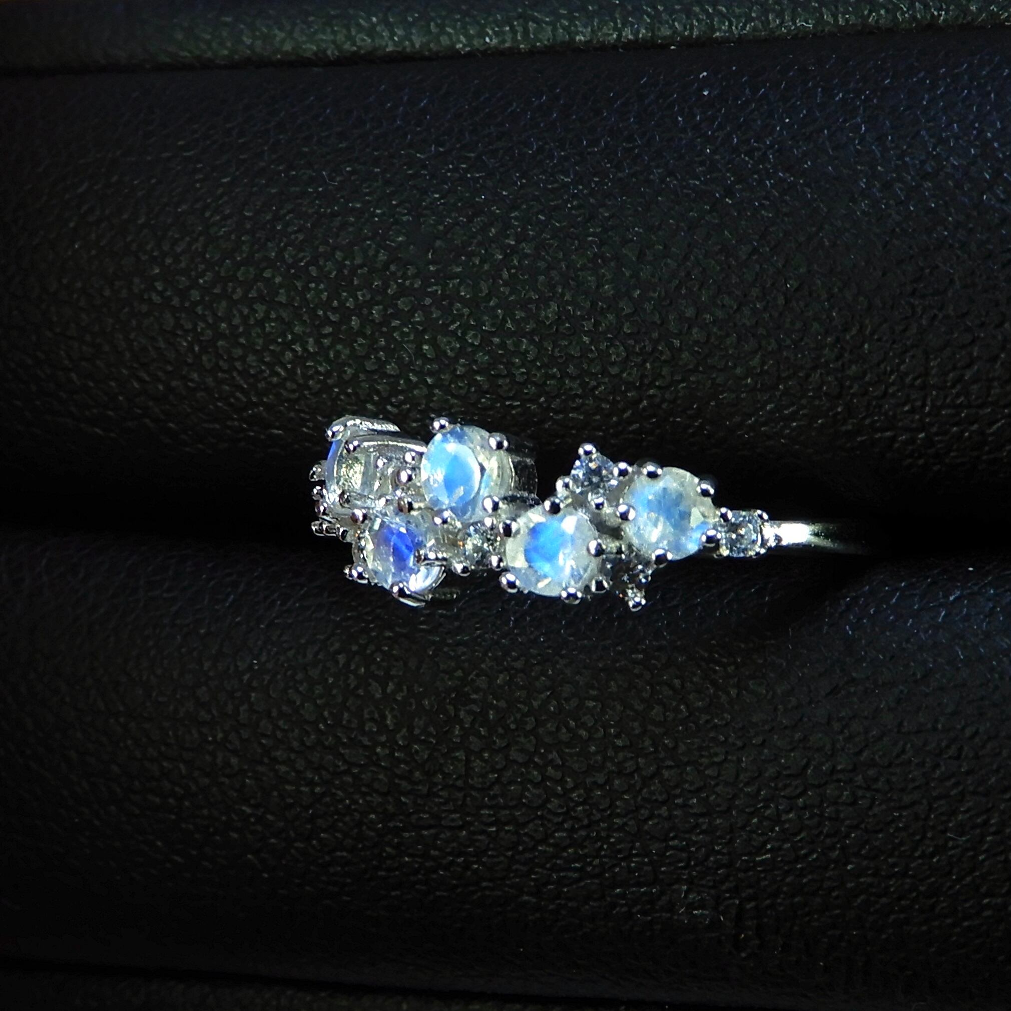 リースRing♦︎ラブラドライト♦︎WGカラー《0022》