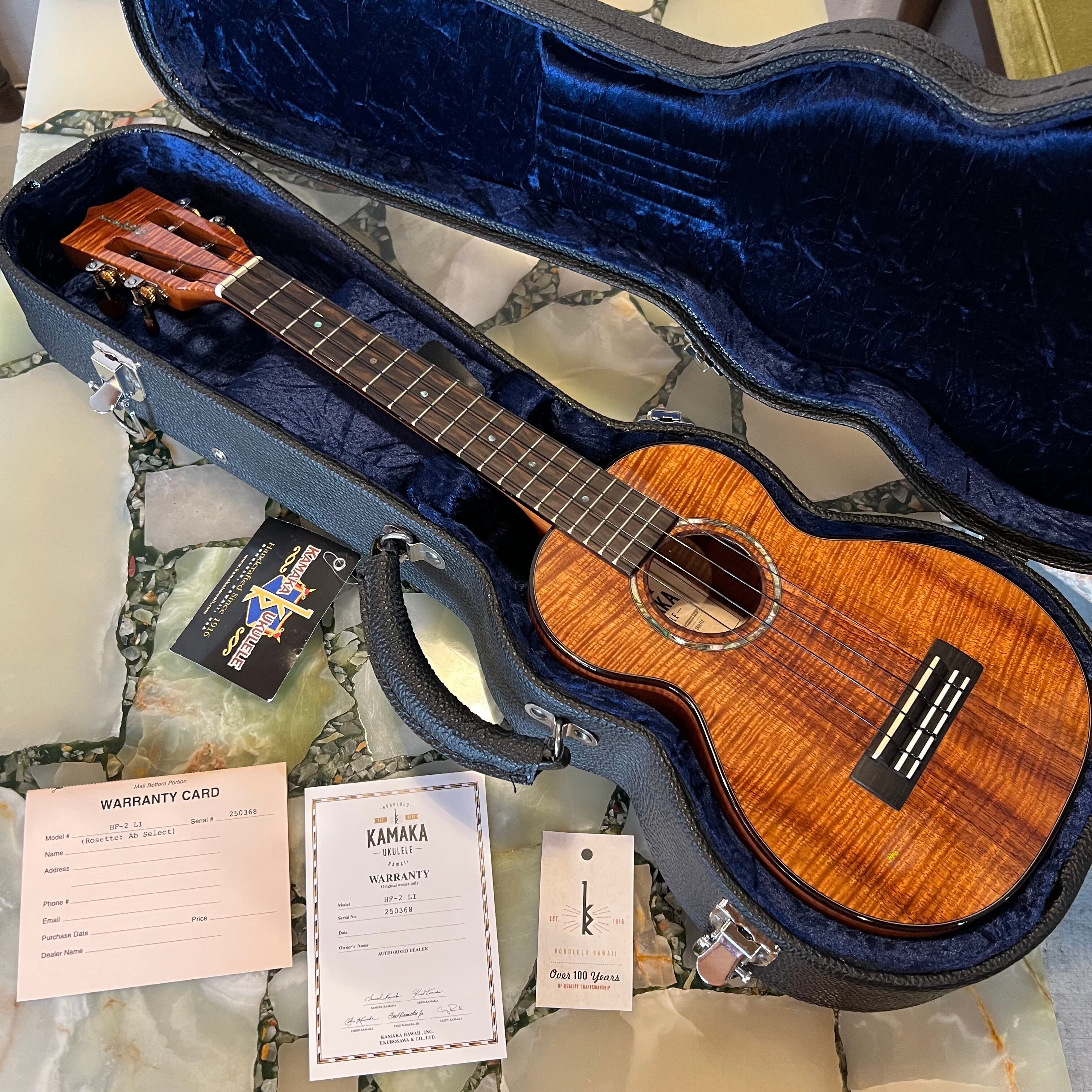 新品 調整後発送 KAMAKA コンサートロングネックウクレレ HF-2 LI Ab