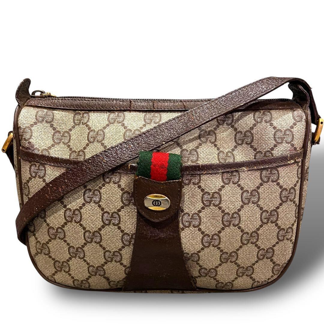 GUCCI グッチ オールド ショルダーバッグ GG スプリーム 斜めがけ