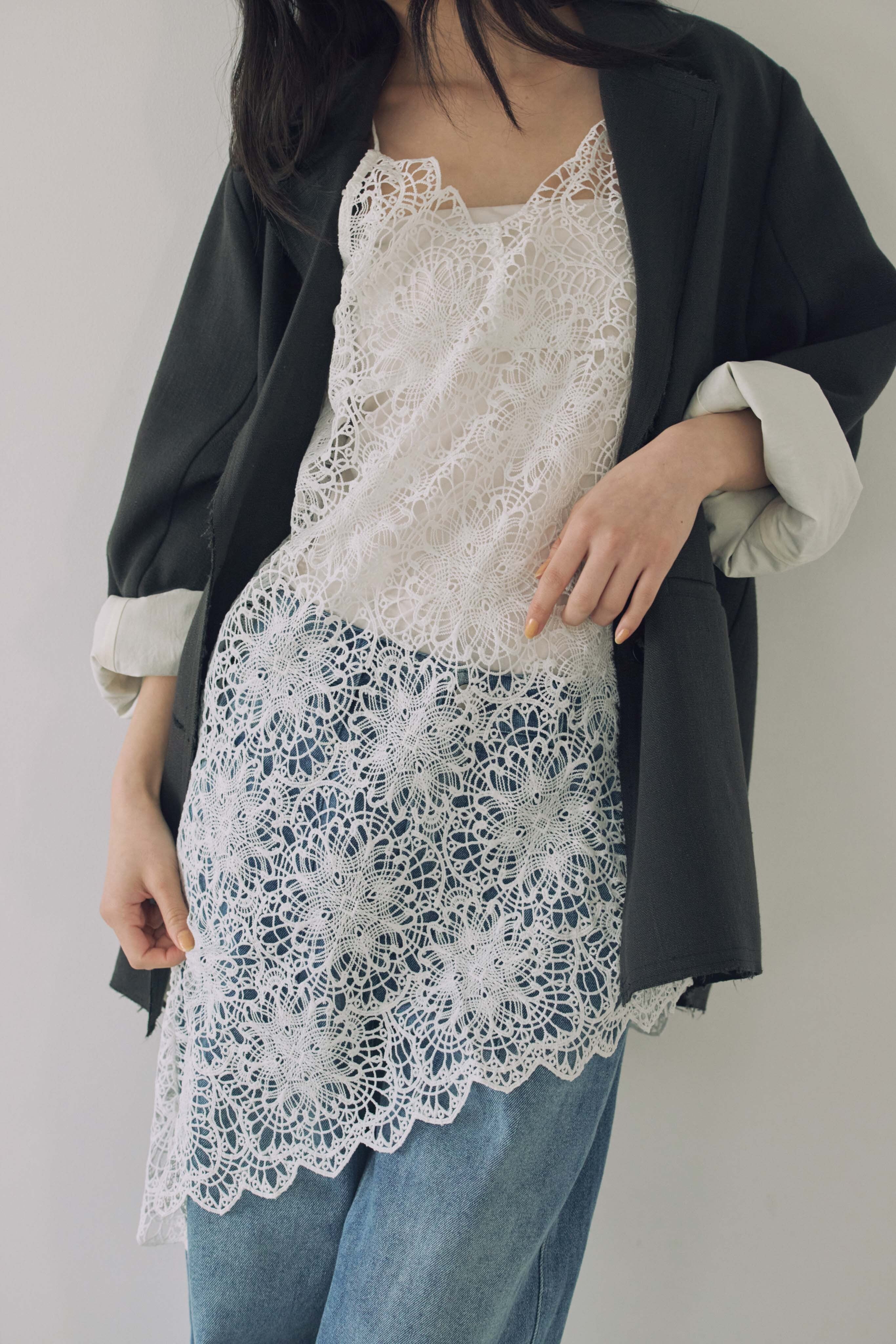 トップス dium. DU260536 2Way Lace Camisole DU260536 2Way Lace Camisole【Re Stock】 | dium.