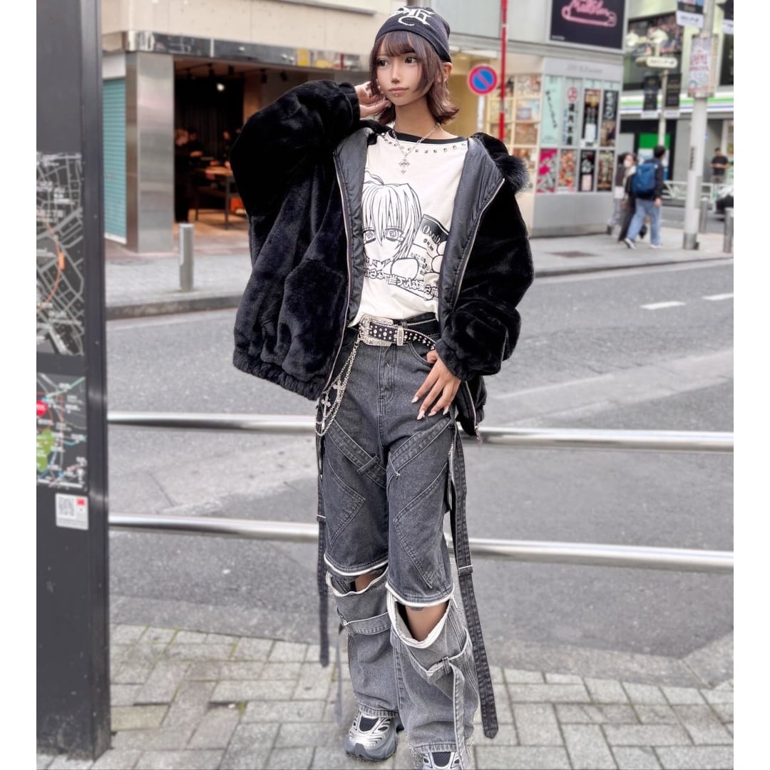 10/29新着】ふわもこ フードクロスファーブルゾン | VOLCAN&APHRODITE