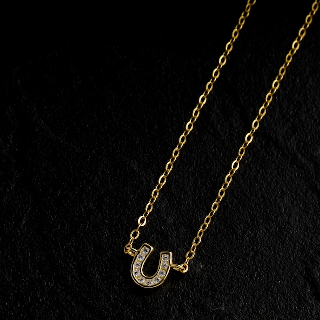 【Lamia】S925 zirconia horseshoe necklace  #nn08