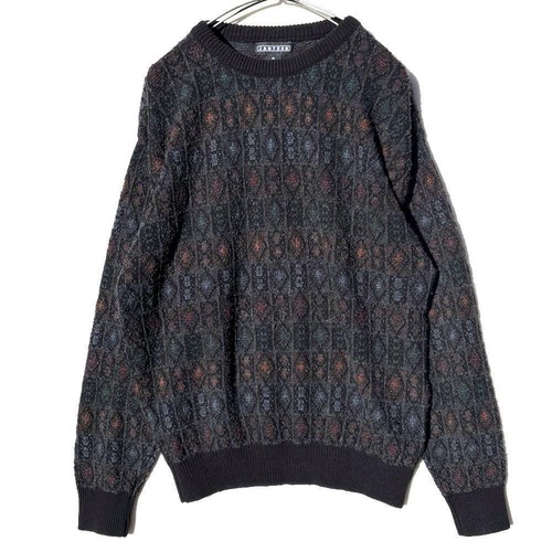 [JANTZEN] Vintage Abstract Pattern Crewneck Knit [1990s-] Vintage Crewneck Knit