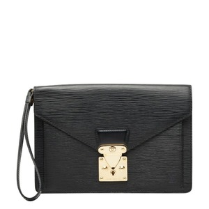 ルイ ヴィトン エピ ポシェット セリエ ドラゴンヌ クラッチバッグ セカンドバッグ M52612 ノワール ブラック レザー レディース LOUIS VUITTON 【中古】