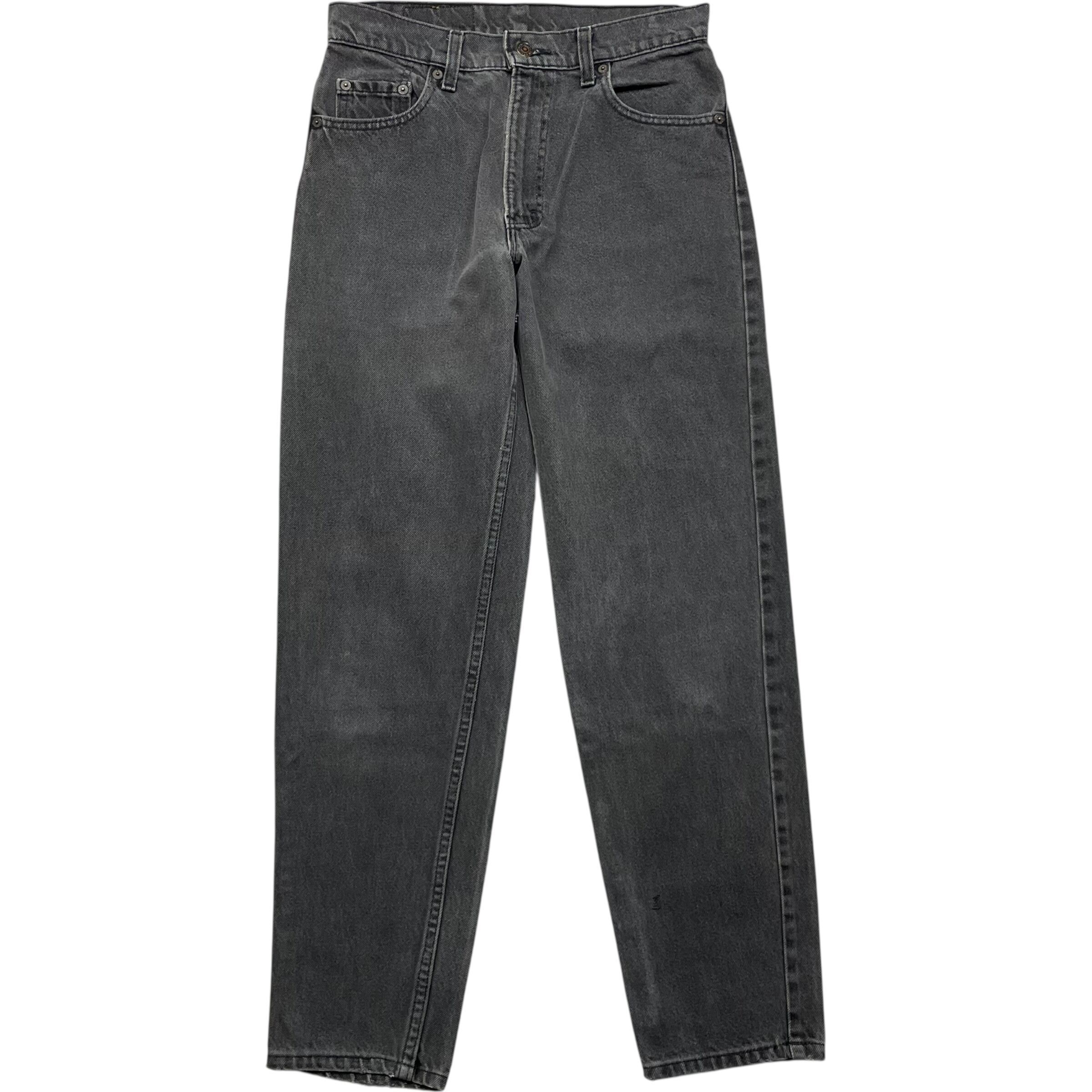 《実寸 W30L30》 Levi's リーバイス 550 ブラックデニム テーパード 色落ち USA製 90年代 vintage no.8657