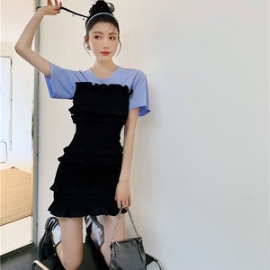 ワンピース ミニ丈 ショートワンピース 送料無料 レイヤード ギャザー リブ フリル ドッキング コンビネゾン シャツワンピース レース クルーネック モノトーン 半袖 袖あり 襟なし パフスリーブ クルーネック Aライン かわいい 大人可愛い 大人 上品 おしゃれ お洒落 大人可愛い 大人女子 ラブリー キュート ガーリー 主役級 存在感 とろみ感 オフホワイト ベージュ 無地 春 夏 10代 20代 30代学生 デート お出かけ 女子会 休日 パーティー イベント リゾート トレンド 流行