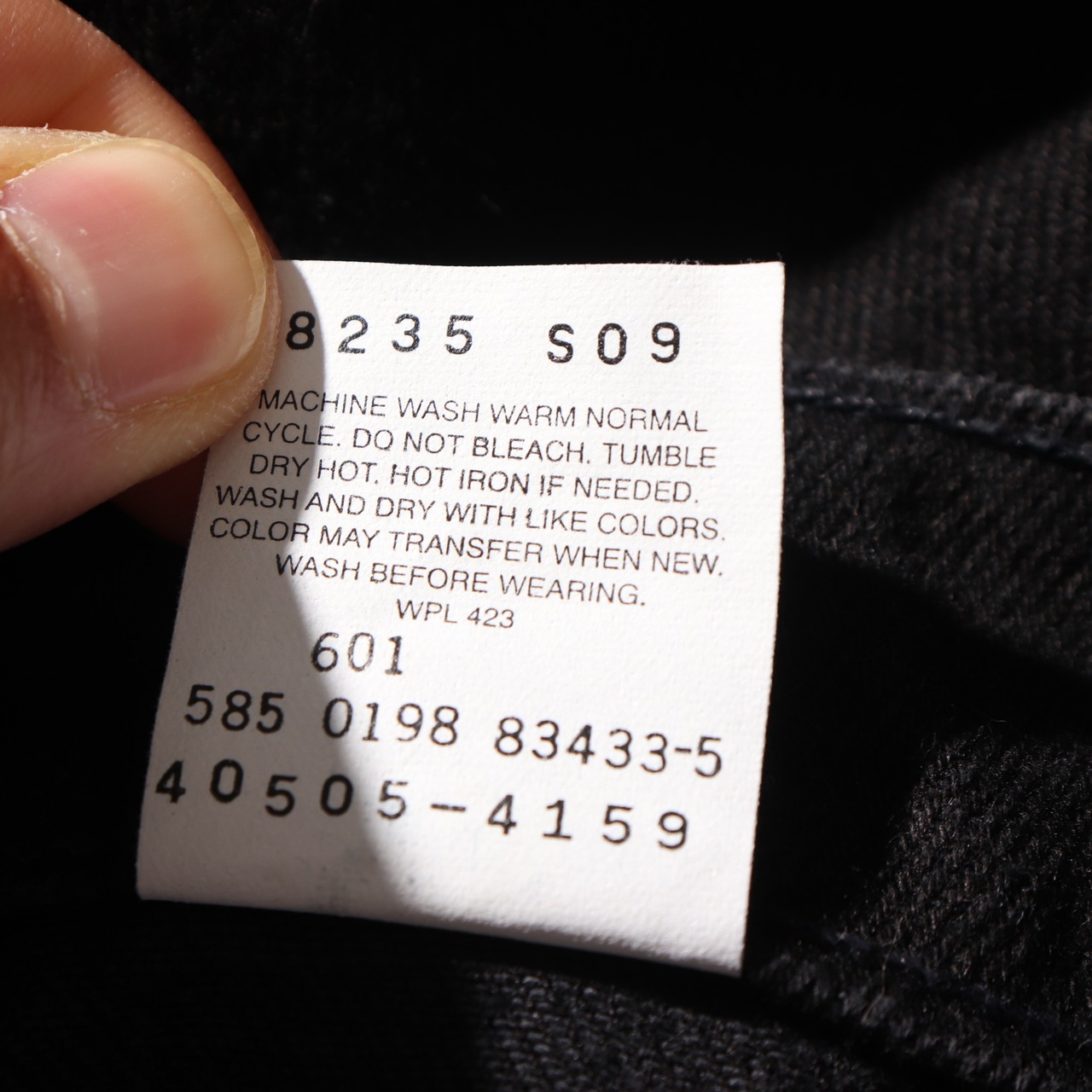 Mint 36×30 Levi’s 505 USA 98年 オレンジタブ リーバイス サルファーブラック デニムパンツ