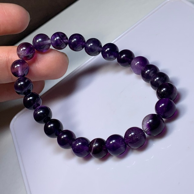 A59.ディープパープルフローライト ブレスレット