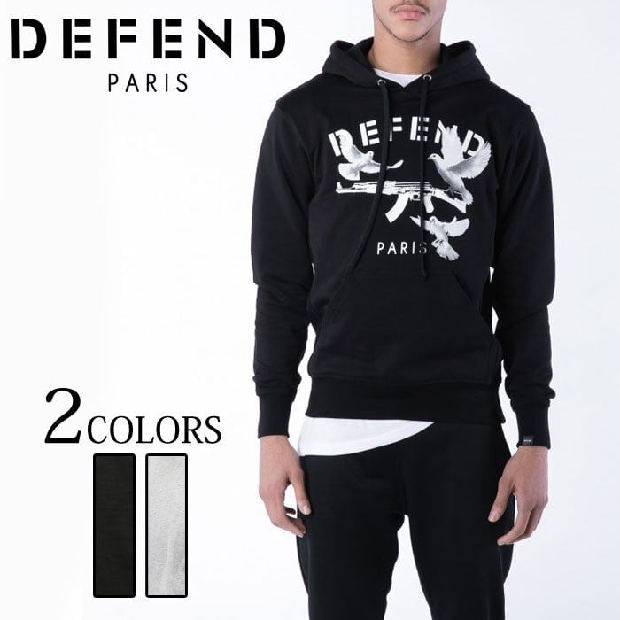 DEFEND PARIS ディフェンド パリス EVORA SWEAT HOODIES パーカー ストリート ブラック グレイ メンズ オシャレ [送料無料] DEFEND PARIS ディフェンド パリス パーカー EVORA SWEAT HOODIES