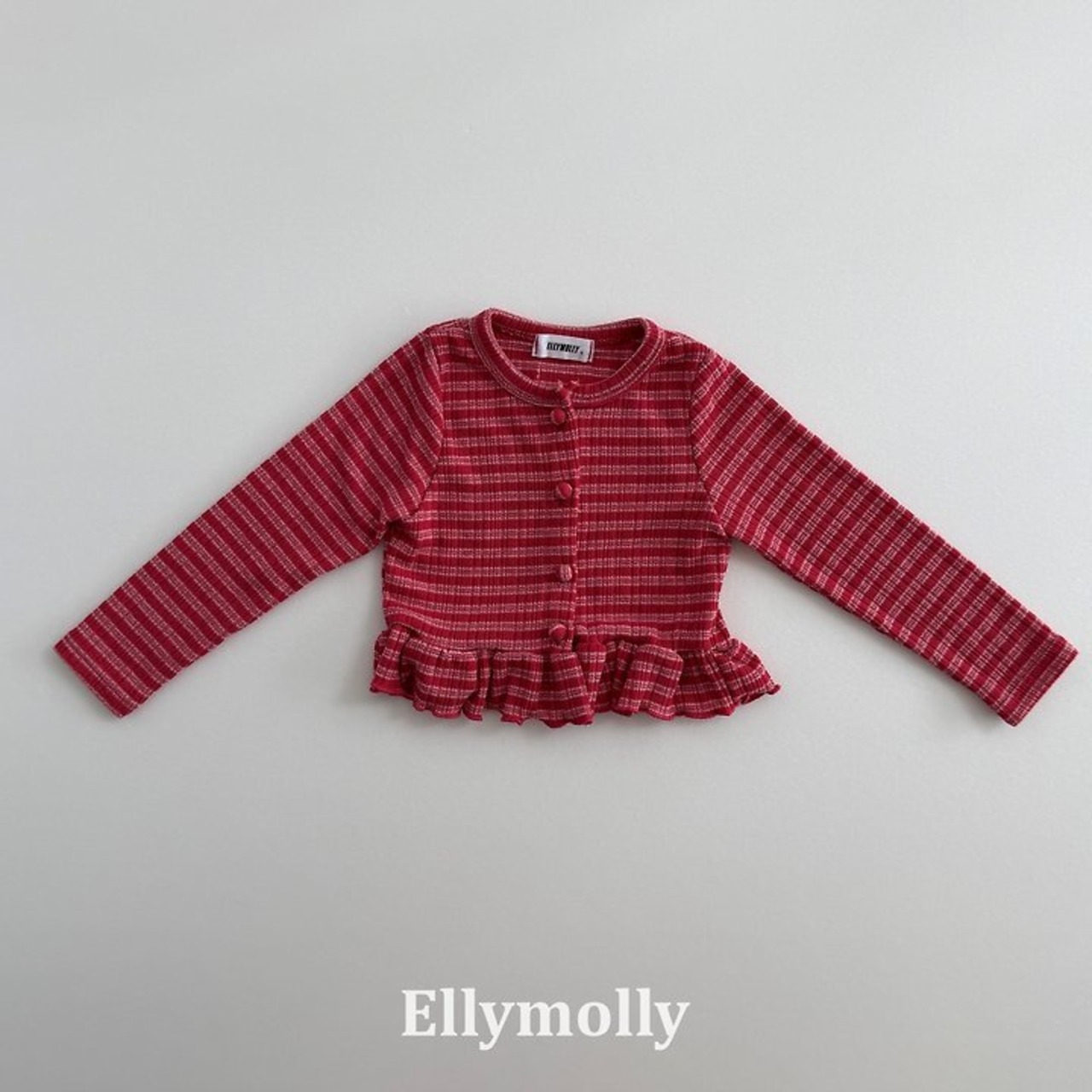 韓国子供服 / 26Autumn / ELLY MOLLY / ロエンフリルカーディガン / 秋服 *5~15*