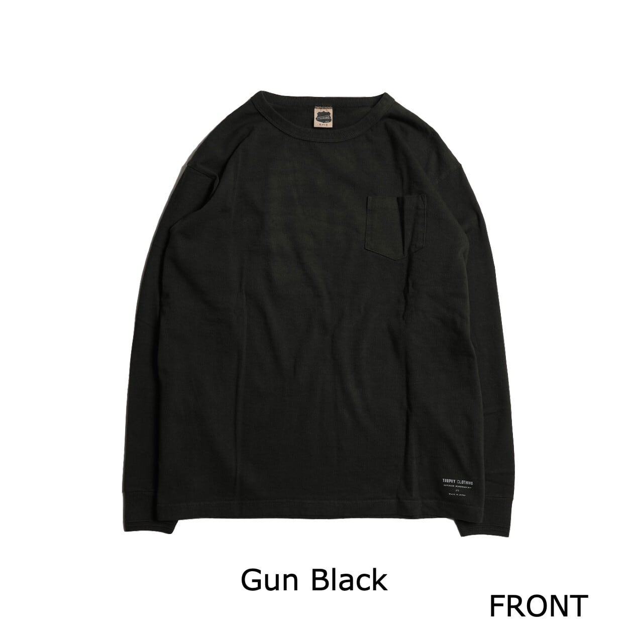 LOHEN 未使用タグ付　ボキシークロップドTシャツ　長袖　黒　ローヘン　フリー LOHEN 未使用タグ付 ボキシークロップドTシャツ 長袖 黒